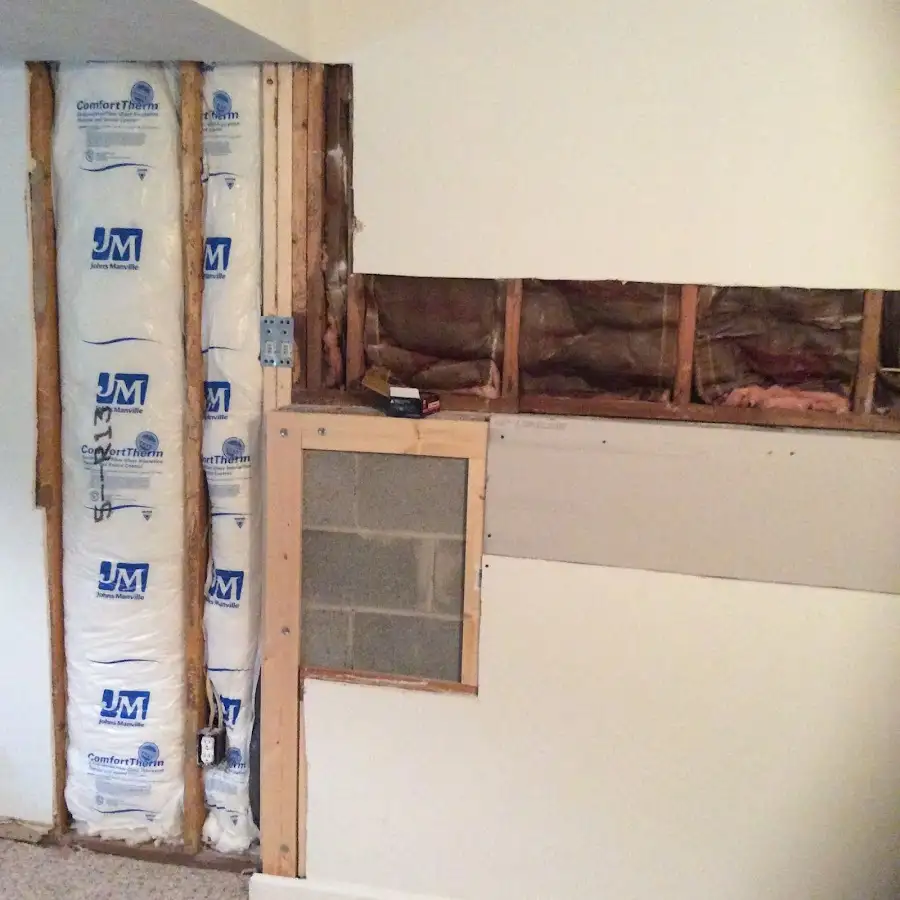 Wall insulation replacement during Structural Drying in Loxley